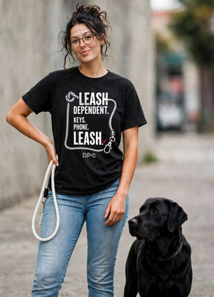 Dog Patrol Crew Funny Dog Owner Graphic Tee – Leash Dependent | Comfort Colors