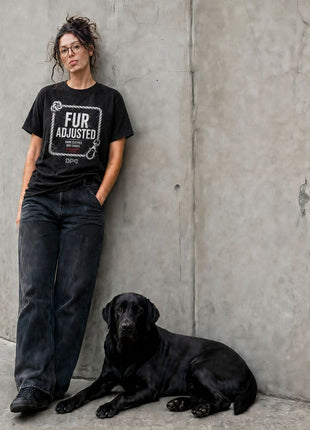 Dog Patrol Crew Funny Dog Owner Graphic Tee – Fur Adjusted | Comfort Colors