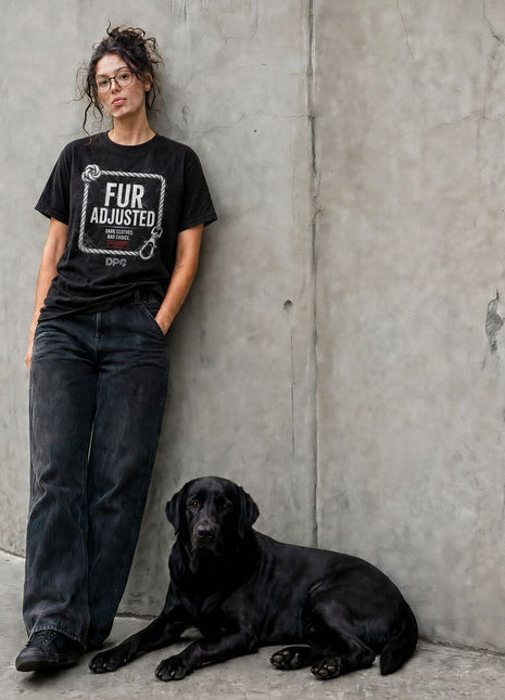 Dog Patrol Crew Funny Dog Owner Graphic Tee – Fur Adjusted | Comfort Colors